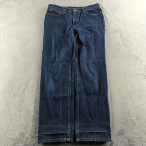 Vintage 90s Polo Ralph Lauren Jeans Womens 12x31 Dark Blue Denim‎ Saturday Y2K